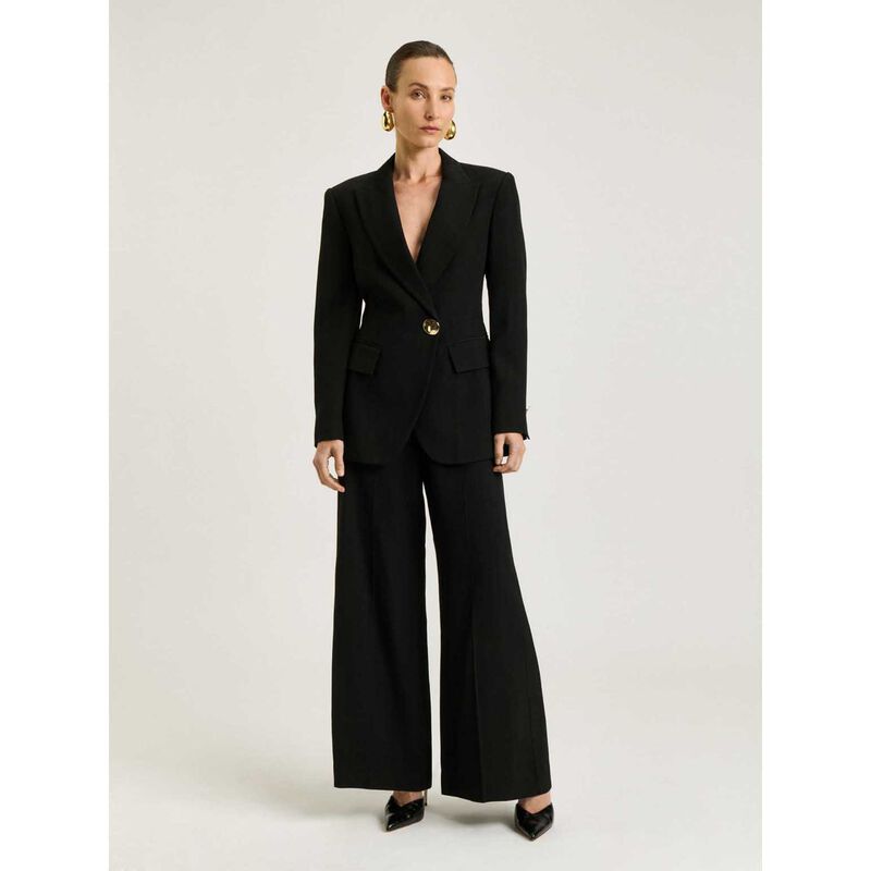 Veronika Maine Lustred Weave Hourglass Blazer image number 3